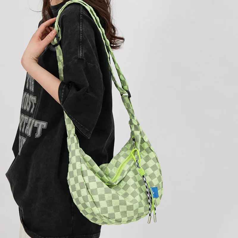 Ins Tide Brand Personality Tooling Style Bubble Plaid Girl Student Messenger Bag Harajuku Shoulder Bag Female
Ins Tide Brand Personality Tooling Style Bubble Plaid Girl Student Messenger Bag Harajuku Shoulder Bag Female