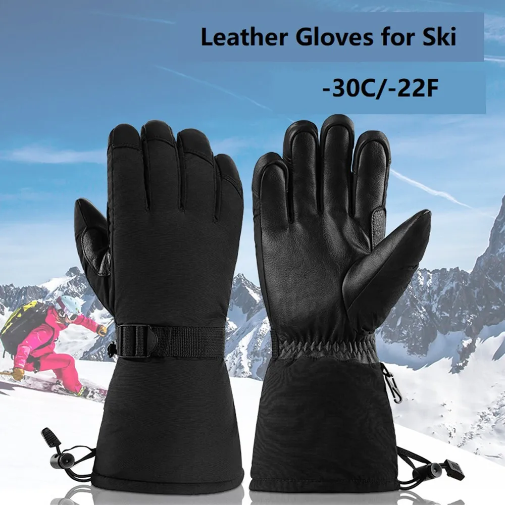 

2024 мужские лыжные перчатки, флисовые перчатки, зимние перчатки для снегохода, мотоцикла, езды на мотоцикле, ветрозащитные водонепроницаемые зимние перчатки унисекс