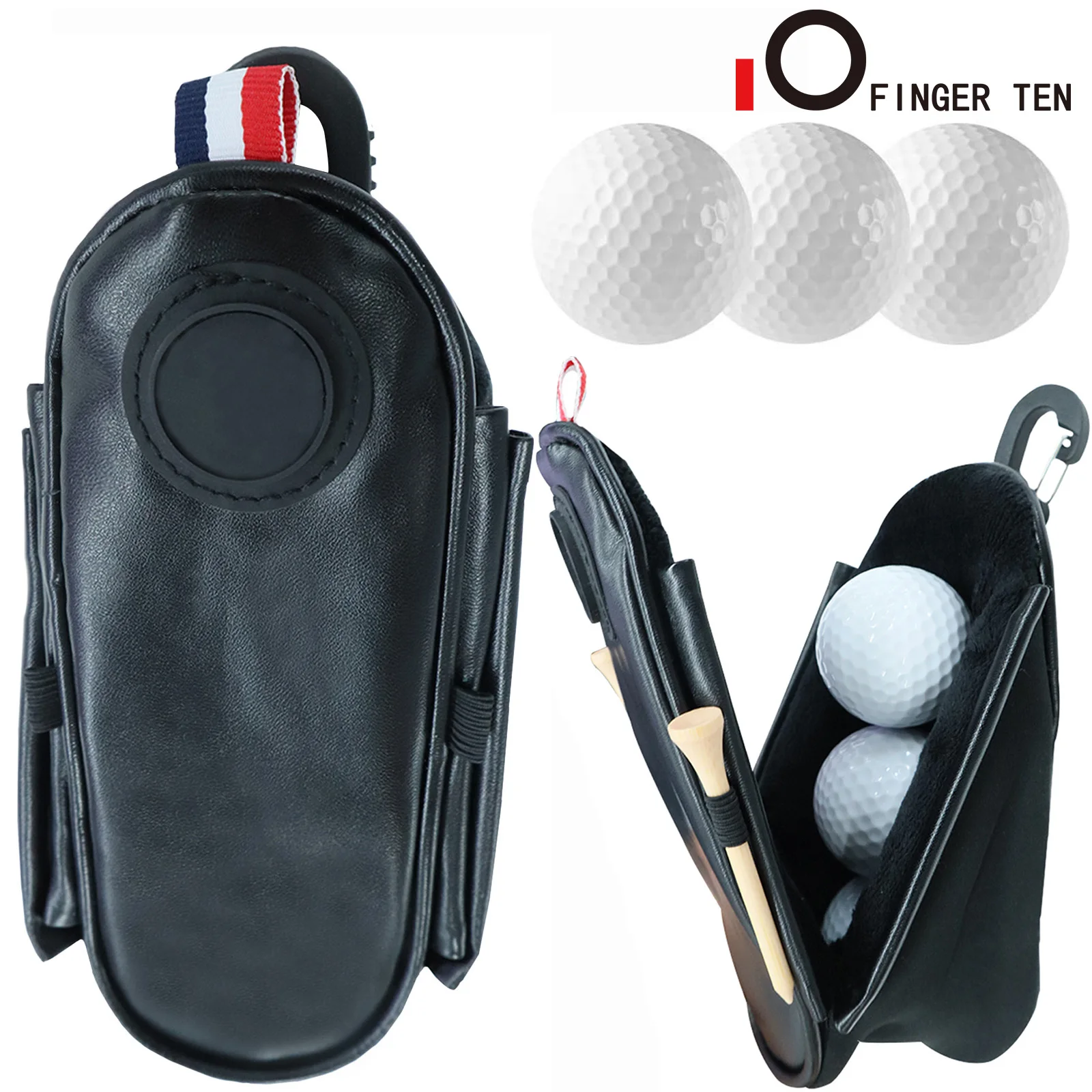 Фото Новая портативная мини-сумка для мяча гольфа Кожаная поясная сумка | Обучение гольфу (1005003016858540)