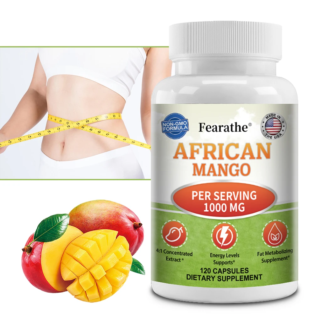 African Mango - 4:1 Concentrated Extract - Fat Burner, Rapid Weight Management Supplement, Cleansing Capsules
African Mango - 4:1 Concentrated Extract - Fat Burner, Rapid Weight Management Supplement, Cleansing Capsules