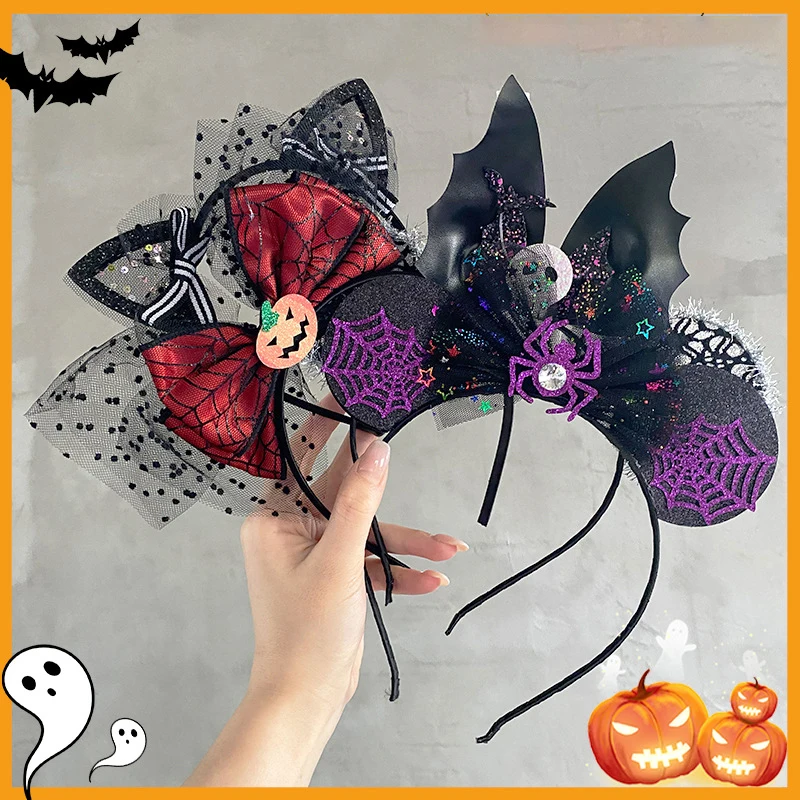 

Halloween Devil Hair Band Halloween Party Decoration Spider Web Witch Dance Headband Photo Props Ghost Festival Bat Head Hoop