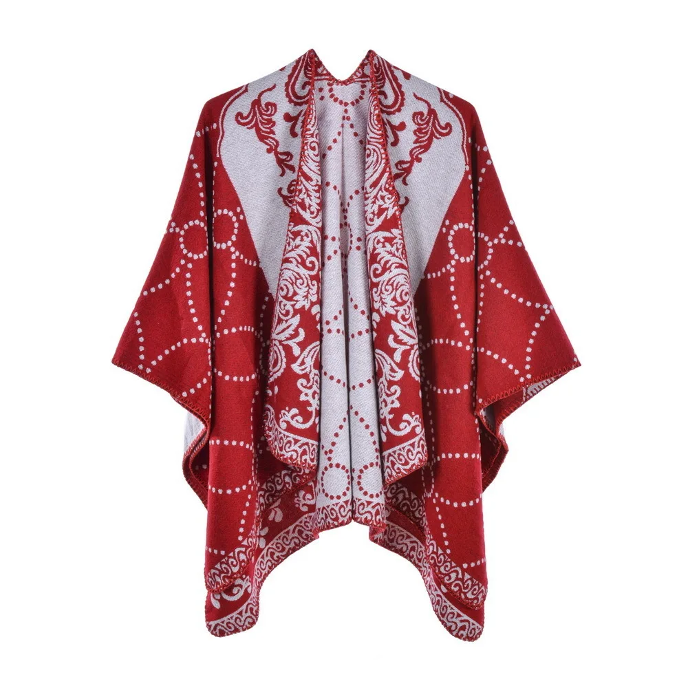 Autumn Winter Double Faced Double sided Split Warm Cape Women Imitation Cashmere Poncho Lady Capes Red Cloaks
Autumn Winter Double Faced Double sided Split Warm Cape Women Imitation Cashmere Poncho Lady Capes Red Cloaks
