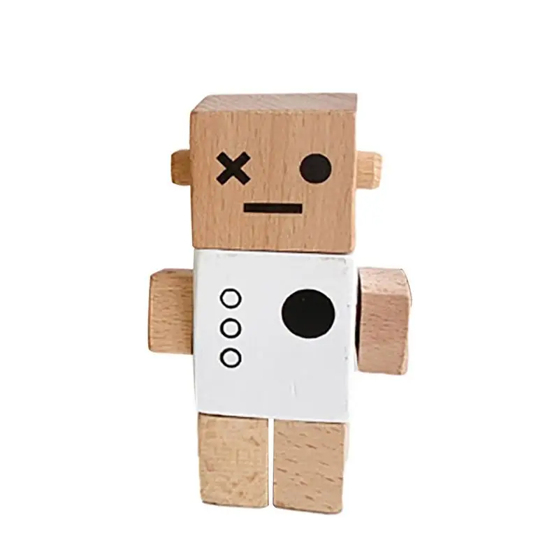 Wood Robot Blocks Adorable Action Figures Joint Adjustable Creativity Toys For Children Adorable Action Figures Wooden Fidget
Wood Robot Blocks Adorable Action Figures Joint Adjustable Creativity Toys For Children Adorable Action Figures Wooden Fidget