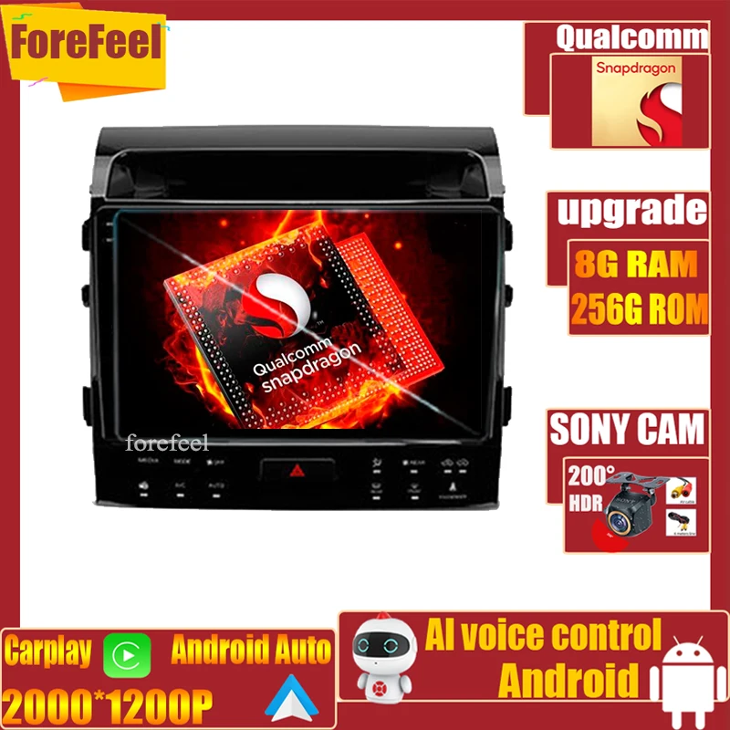 Android For Toyota Land Cruiser 11 200 2007 - 2015 Stereo Monitor Screen Multimedia Video Player Autoradio Navigation
Android For Toyota Land Cruiser 11 200 2007 - 2015 Stereo Monitor Screen Multimedia Video Player Autoradio Navigation