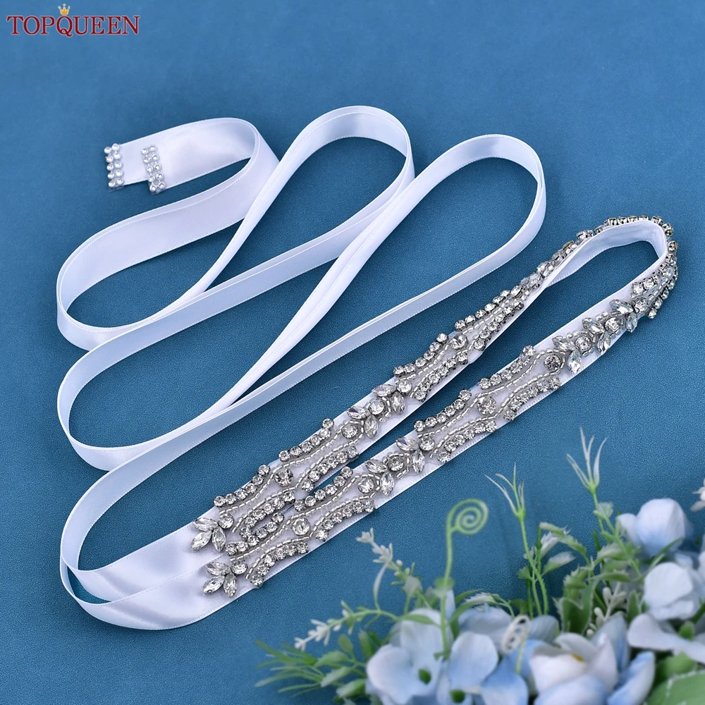 TOPQUEEN Sparkling Bridal Belt Wedding Formal Dress Rhinestone Sash Bridal Accessories Crystal Satin Ribbon Women's Sash S430
TOPQUEEN Sparkling Bridal Belt Wedding Formal Dress Rhinestone Sash Bridal Accessories Crystal Satin Ribbon Women's Sash S430