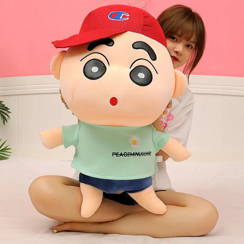 Кавайная аниме плюшевая кукла Crayon Shin Chan большого размера 40/50 см, Мультяшные красные синие толстовки, коллекционная мягкая игрушка, детский подарок для девочки
Кавайная аниме плюшевая кукла Crayon Shin Chan большого размера 40/50 см, Мультяшные красные синие толстовки, коллекционная мягкая игрушка, детский подарок для девочки