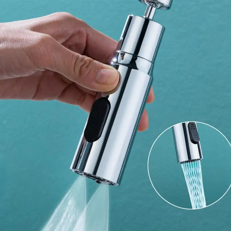 

Kitchen Faucet Aerator 3 Modes Universal 360 Rotating Anti-Splash Faucet Extender Washbasin Saving Water Tap Filter Nozzle