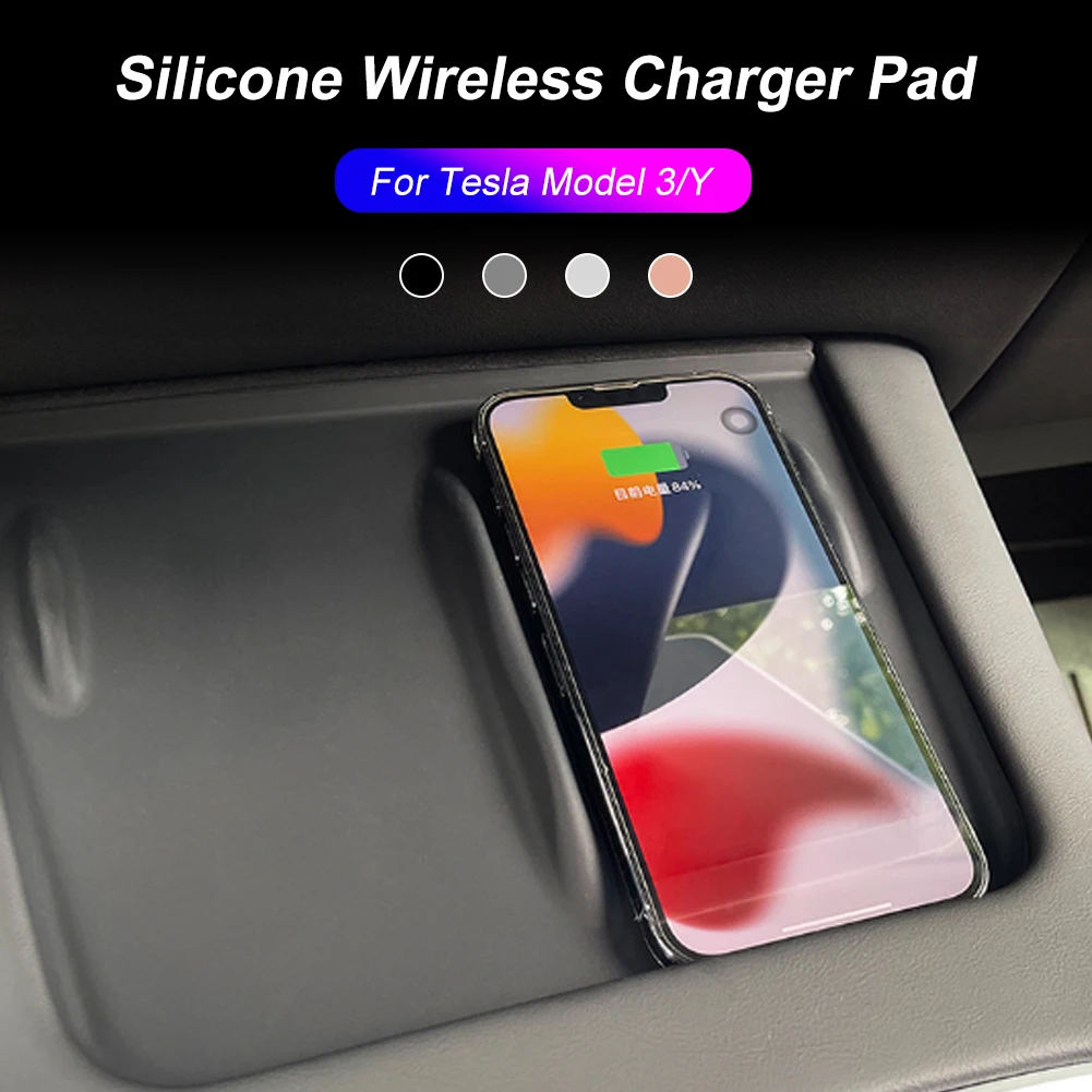 Silicone Wireless Charger Pad Anti-Slip Charger Pad Cover Center Console Charging Mat Protector Accessories For Tesla Model 3 Y
Silicone Wireless Charger Pad Anti-Slip Charger Pad Cover Center Console Charging Mat Protector Accessories For Tesla Model 3 Y