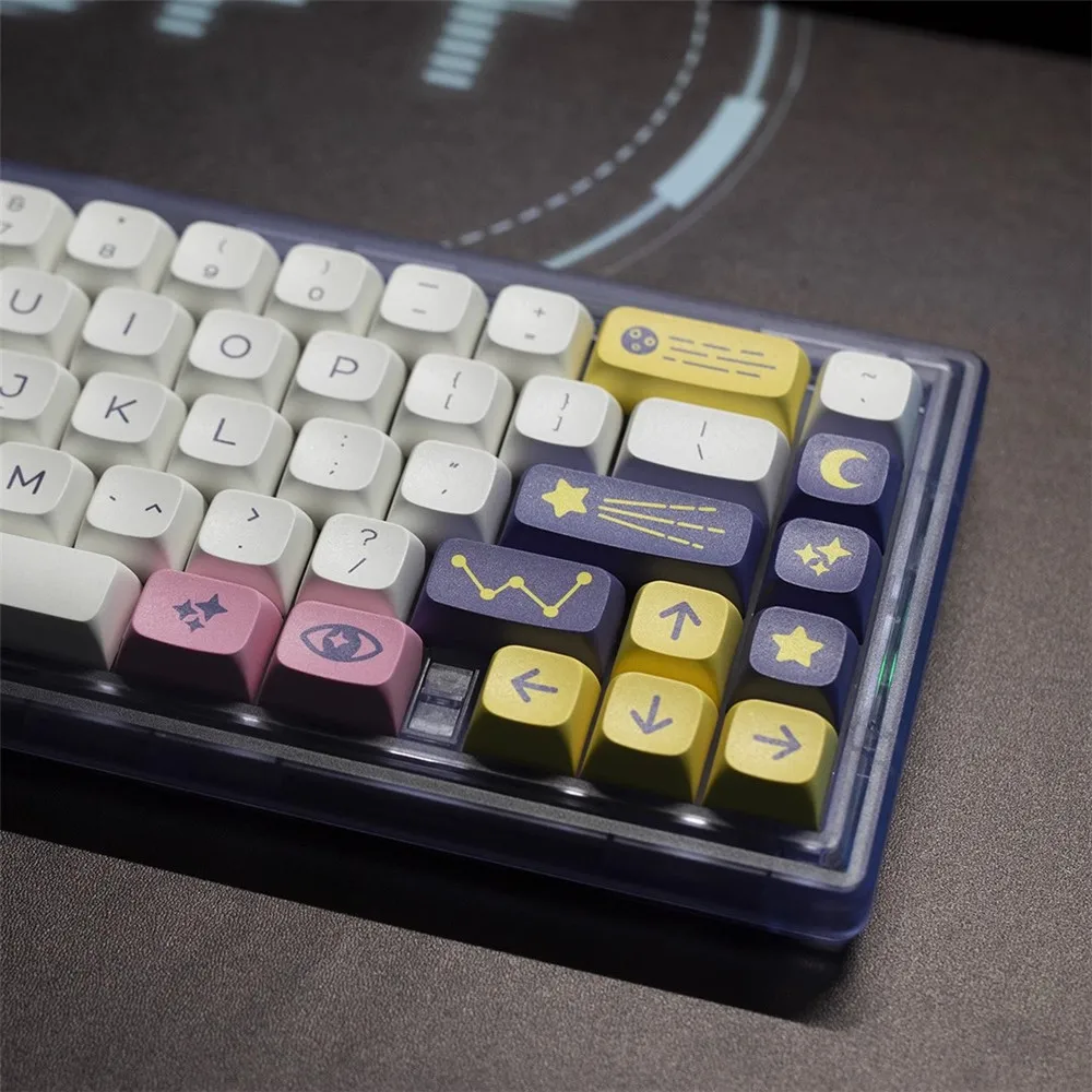 USLION 132 Keys Purple Constellation Theme Keycaps XDA Profile PBT Key Cap for Mechanical Gaming Keyboard MX Switch Custom Set
USLION 132 Keys Purple Constellation Theme Keycaps XDA Profile PBT Key Cap for Mechanical Gaming Keyboard MX Switch Custom Set