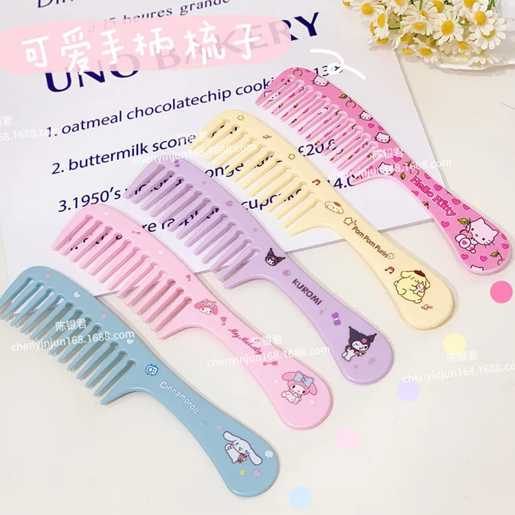 Kawaii Hello Kitty Kuromi My Melody Cartoon Printed Wide Tooth Comb Anime Sanrioed Girl Heart Cute Anti-Static Plastic Comb
Kawaii Hello Kitty Kuromi My Melody Cartoon Printed Wide Tooth Comb Anime Sanrioed Girl Heart Cute Anti-Static Plastic Comb
