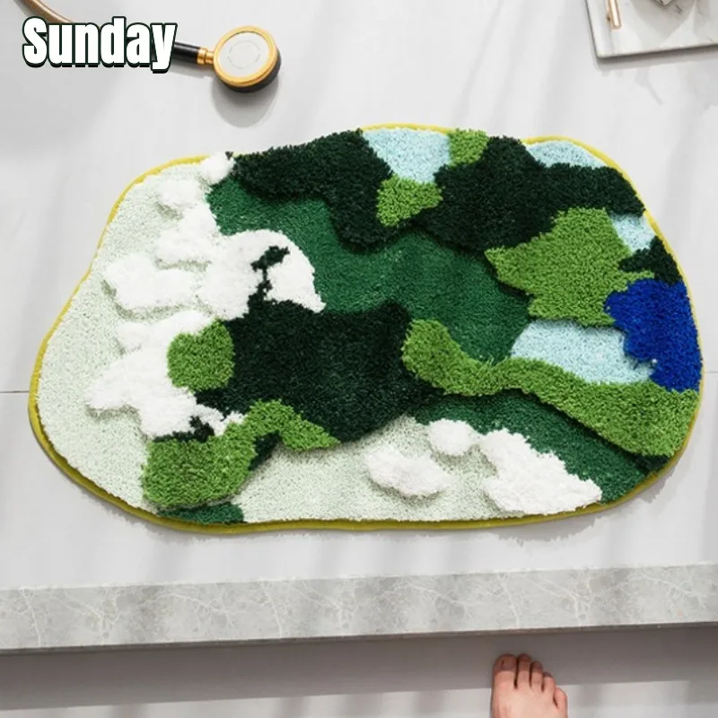 Moss Flocked Carpets for Living Room Super Soft Absorbent Door Mats Bathroom Area Rug Layered Irregular Plush Carpet Room Decor
Moss Flocked Carpets for Living Room Super Soft Absorbent Door Mats Bathroom Area Rug Layered Irregular Plush Carpet Room Decor