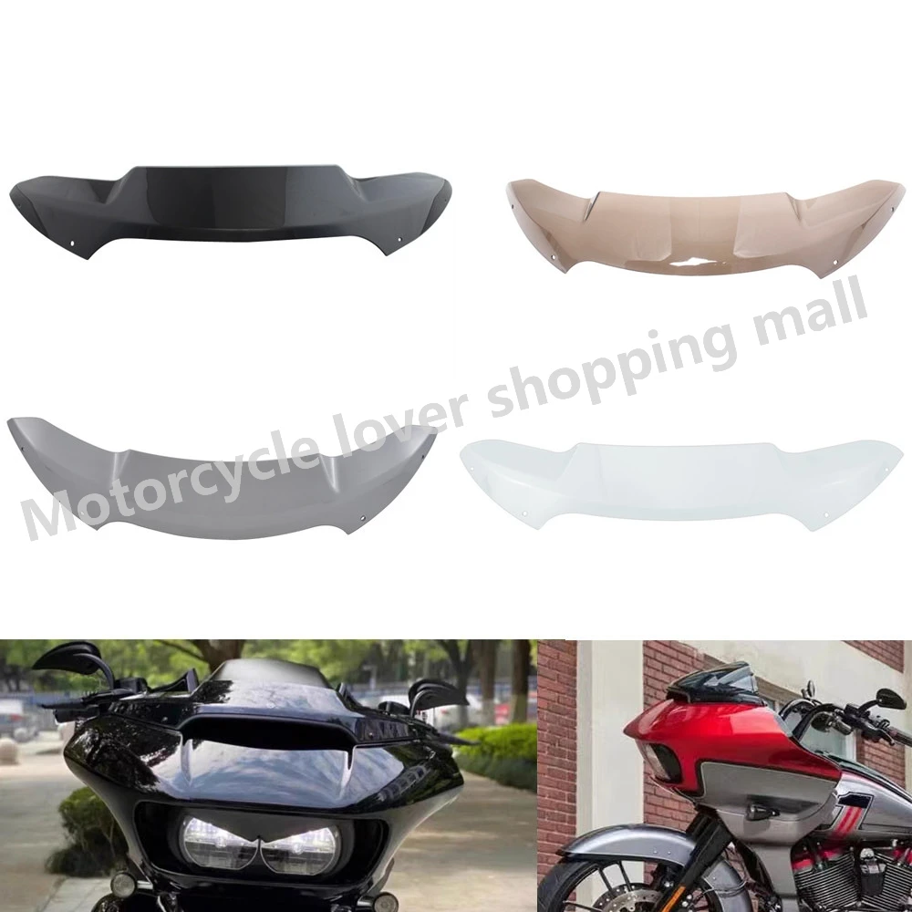 Motorcycle 4'' Windshield Upper Fairing Windscreen Cover For Harley Touring Road Glide Special Ultra CVO FLTRX Motos 2015-2023
Motorcycle 4'' Windshield Upper Fairing Windscreen Cover For Harley Touring Road Glide Special Ultra CVO FLTRX Motos 2015-2023