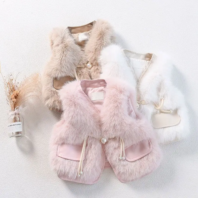 2023 New Baby Girls Warm Vest Jackets New Baby Kids Fur Vests Toddler Little Girls Waistcoat for Children Clothes Outerwear Q9
2023 New Baby Girls Warm Vest Jackets New Baby Kids Fur Vests Toddler Little Girls Waistcoat for Children Clothes Outerwear Q9