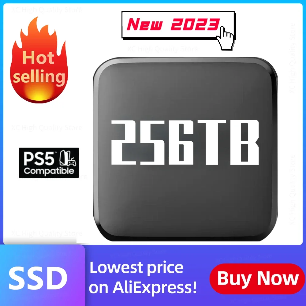 External Hard Drive 1TB/2TB Portable Drive SSD High-Speed External Solid State Drive 500gb Hard Disk for Laptops/Mac/Phone New
External Hard Drive 1TB/2TB Portable Drive SSD High-Speed External Solid State Drive 500gb Hard Disk for Laptops/Mac/Phone New