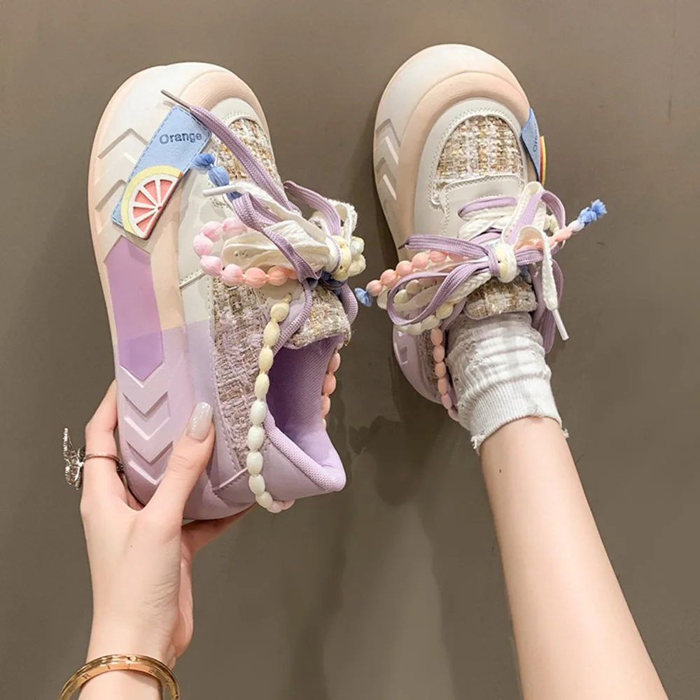 2023 New Women Thick-soled Sneakers and Slippers Round Head Cute Casual Flat Shoes Student Colorful Macaron Sports Shoes Girl
2023 New Women Thick-soled Sneakers and Slippers Round Head Cute Casual Flat Shoes Student Colorful Macaron Sports Shoes Girl
