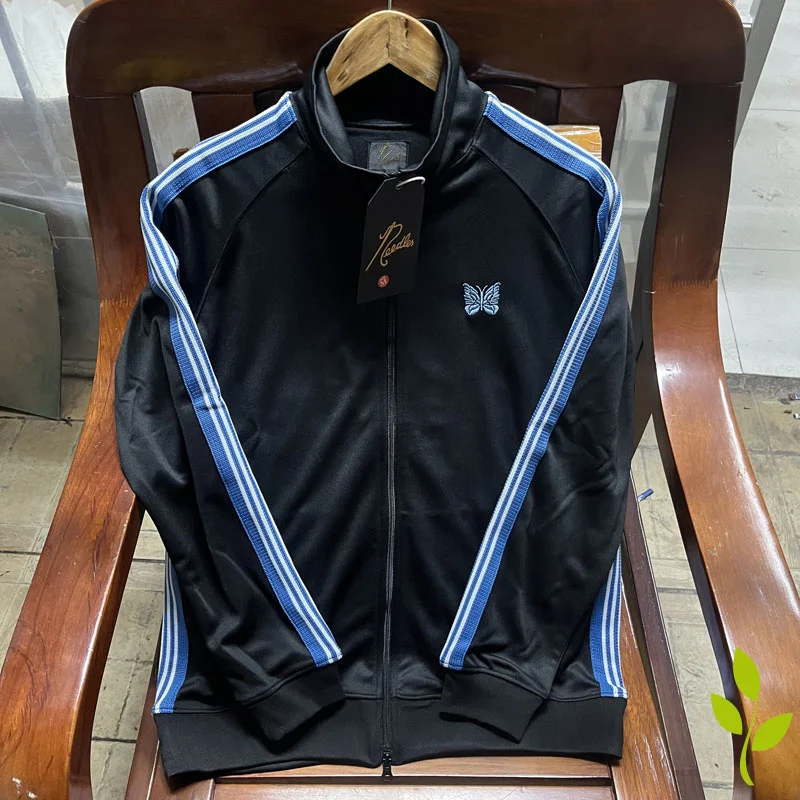 Butterfly Embroidery Track Stripe Black NEEDLES Jackets Motion Oversize Lapel Collar Zipper Coat Pants Men Women Long Sleeve Top
Butterfly Embroidery Track Stripe Black NEEDLES Jackets Motion Oversize Lapel Collar Zipper Coat Pants Men Women Long Sleeve Top