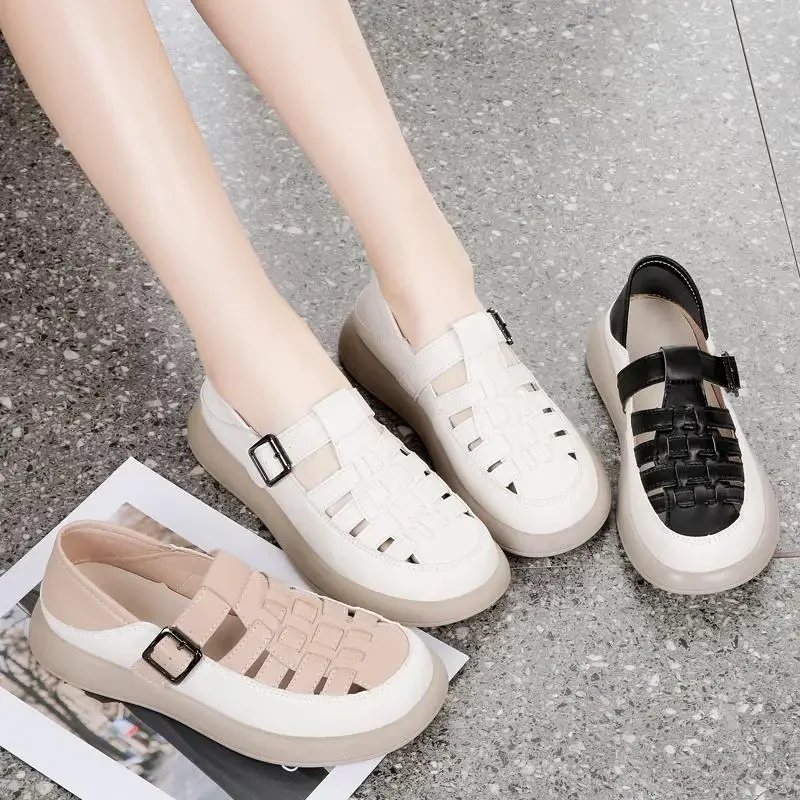 Elegant Luxury Women's Sandals Korean Style Large Size Casual Shoes Half Support Women's Shoes Single-Layer Shoes Platform
Elegant Luxury Women's Sandals Korean Style Large Size Casual Shoes Half Support Women's Shoes Single-Layer Shoes Platform