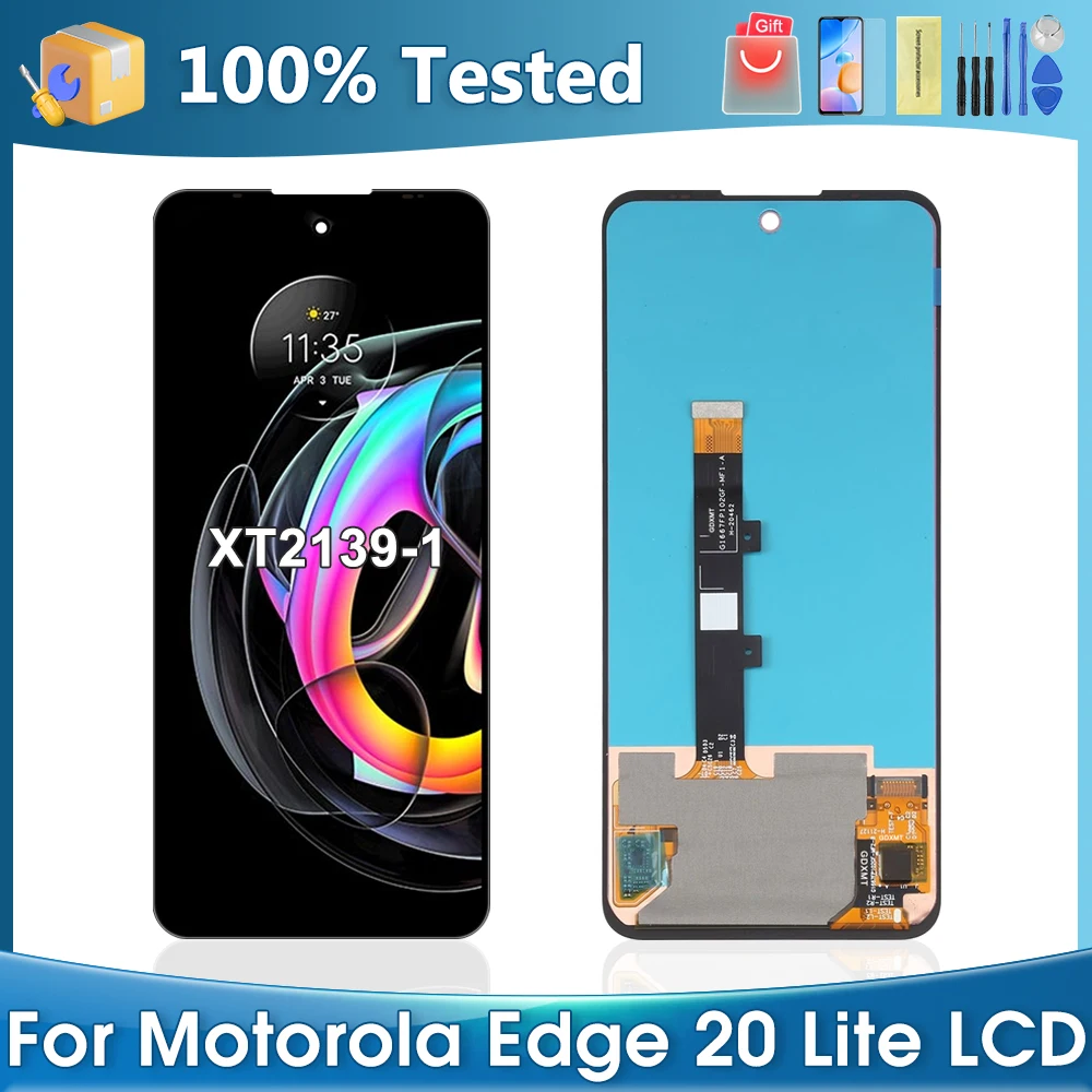 Edge20Lite 6,7 "оригинальный экран для Motorola Edge 20 Lite XT2139-1 ЖК-дисплей сенсорный экран дигитайзер в сборе запасные части
Edge20Lite 6,7 "оригинальный экран для Motorola Edge 20 Lite XT2139-1 ЖК-дисплей сенсорный экран дигитайзер в сборе запасные части