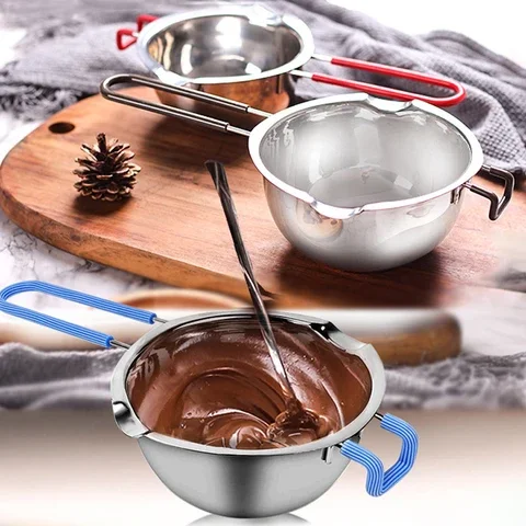 

Stainless Steel Long Handle Wax Melting Pot DIY Handmade Aroma Candle Soap Chocolate Making Heating Boiler