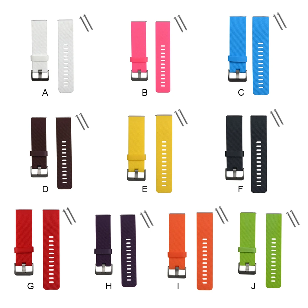 

23mm Adjustable Sports Watchband Silicone Watch Strap for Fitbit Blaze Smart Watch