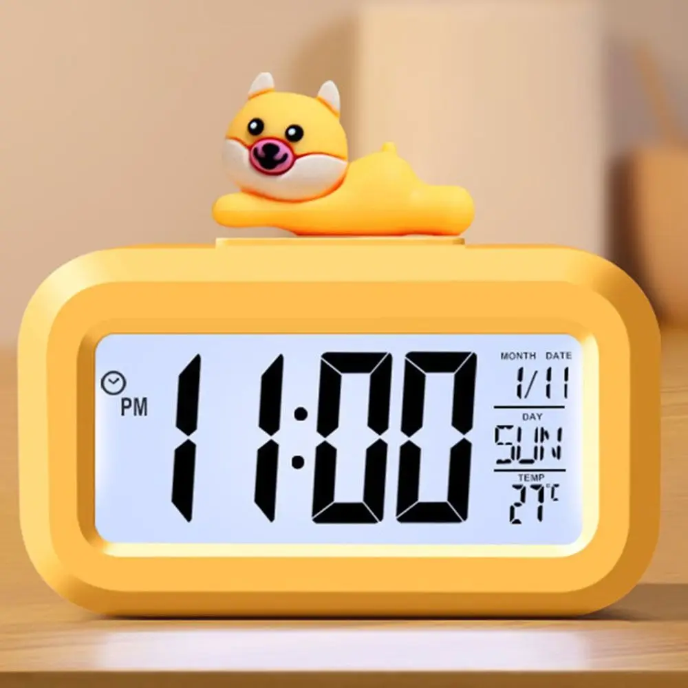 

Cartoon Music Date Stopwatch Calendar Time Management Desktop Alarm Clock Reminder Digital Table Clocks Countdown Timer