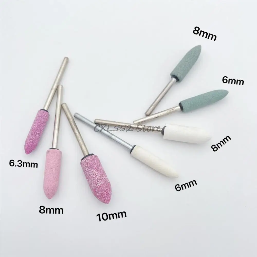 10Pcs 6 8 10mm Diameter Bullet Shaped Extended Grinding Wheel, High Hardness Grinding Head Small Abrasive Tool With Handle
10Pcs 6 8 10mm Diameter Bullet Shaped Extended Grinding Wheel, High Hardness Grinding Head Small Abrasive Tool With Handle