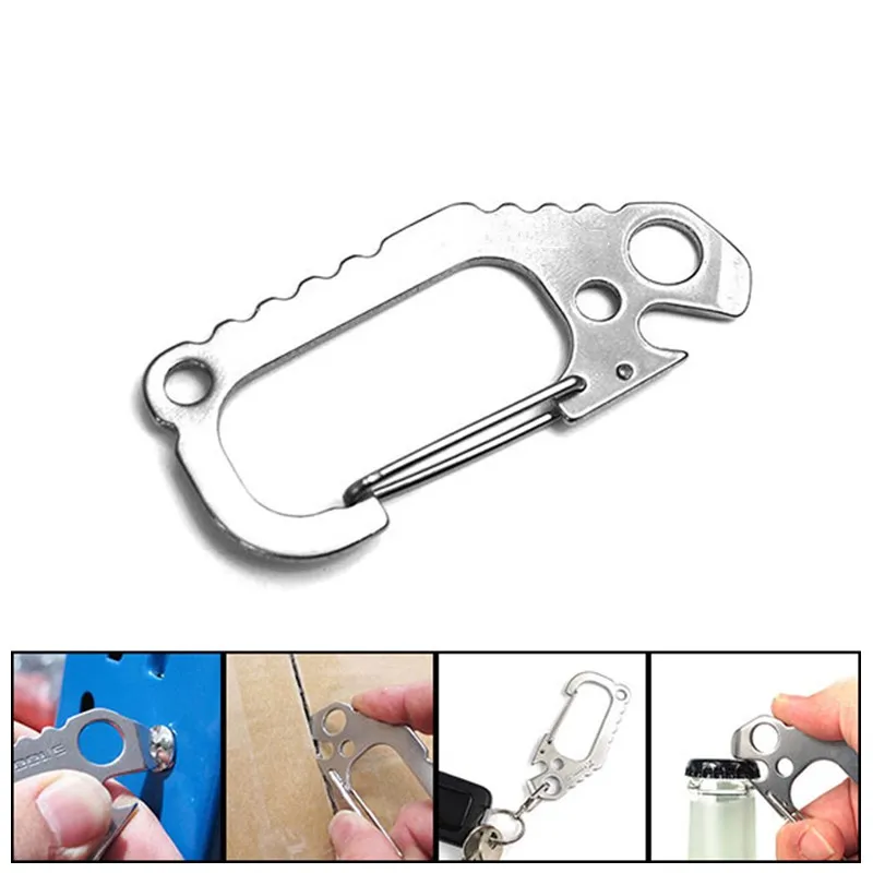 Outdoor Carabiner D-Ring Key Chain Clip Hooks Mountaineering Climbing Buckle Bottle/box Opener Fast Hanging Carabiners
Outdoor Carabiner D-Ring Key Chain Clip Hooks Mountaineering Climbing Buckle Bottle/box Opener Fast Hanging Carabiners