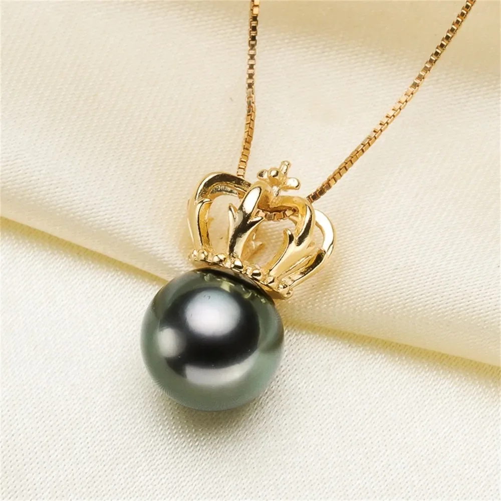 DIY Accessories S925 Sterling Silver Crown K Gold Plated Pendant Necklace Pendant Pendant Necklace Pendant for Round Pearl Women
DIY Accessories S925 Sterling Silver Crown K Gold Plated Pendant Necklace Pendant Pendant Necklace Pendant for Round Pearl Women