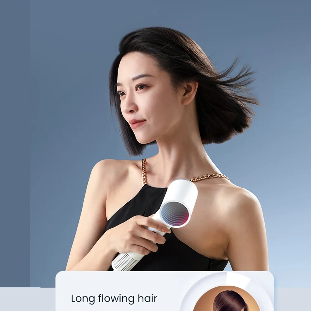 

ROIDMI Miro Affordable Hair Dryer High Speed 65m/s Rapid Air Flow Low Noise Smart Temperature Control 20 Million Negative Ions