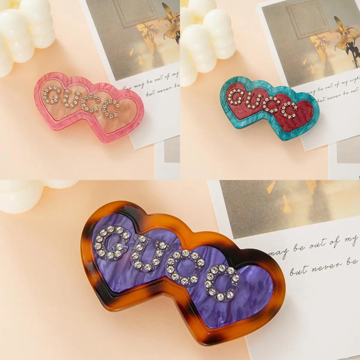 Hair Clip Double Heart Acrylic Hair Clips Letter Hair Claw Korea Hairpin Side Barrettes for Women Girls Hair Accessories Jewelry
Hair Clip Double Heart Acrylic Hair Clips Letter Hair Claw Korea Hairpin Side Barrettes for Women Girls Hair Accessories Jewelry