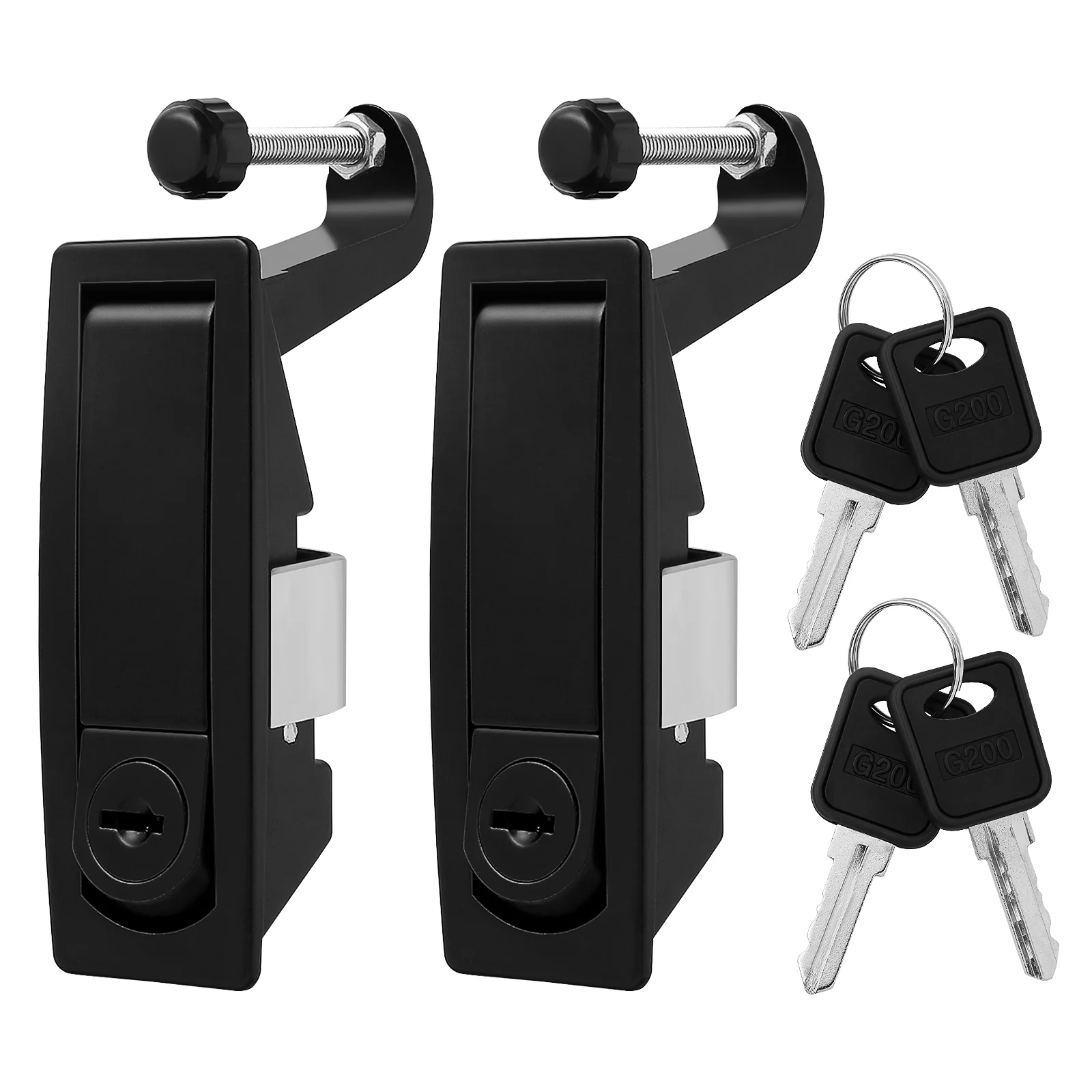 

2 Pcs Adjustable Compression Latch Hand Operated Latches Marine Adjustable Lever Latches Cabinet Flush