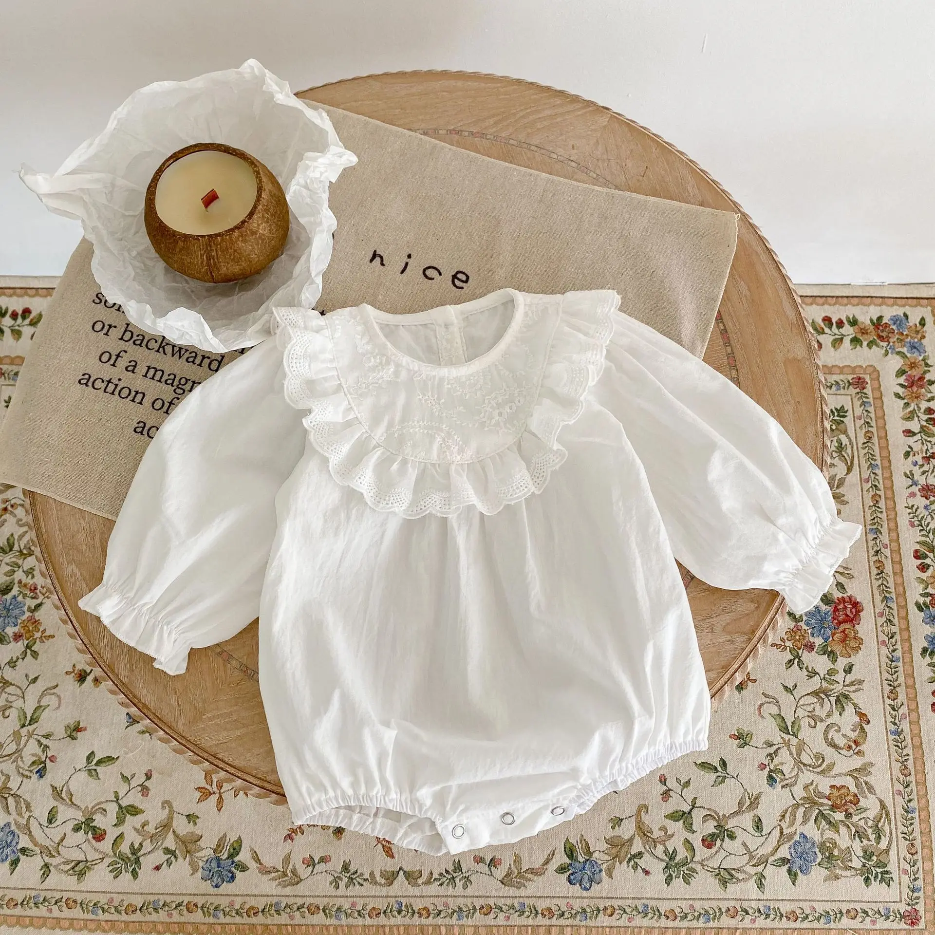 Cotton Baby Romper Embroidery Sweet Girls Jumpsuit Long Sleeve Kids Outfit Toddler Overalls Infant Clothing Baby Girl Clothes
Cotton Baby Romper Embroidery Sweet Girls Jumpsuit Long Sleeve Kids Outfit Toddler Overalls Infant Clothing Baby Girl Clothes