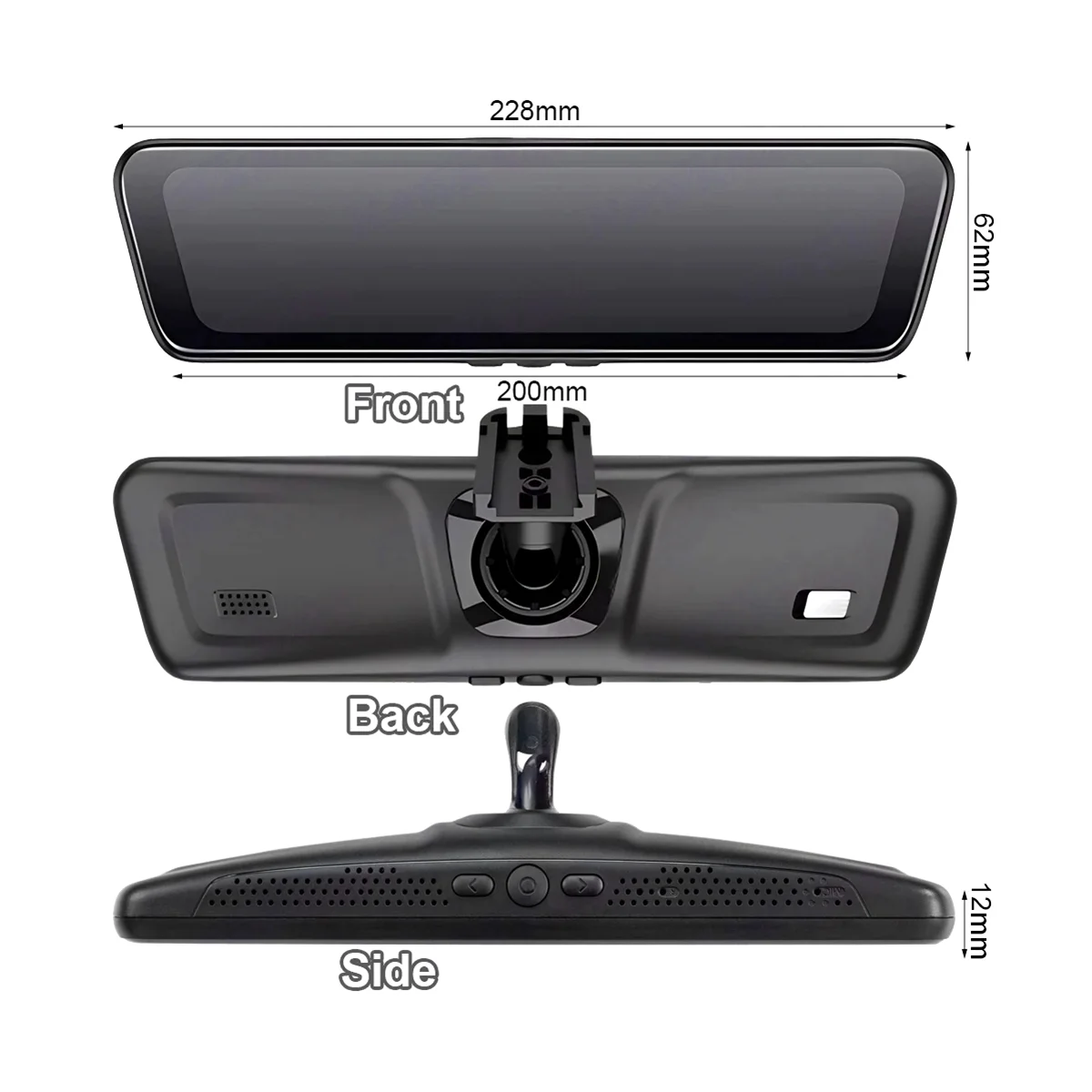 Car Streaming Media Electronic Rearview Mirror Front and Rear Dual -Camera Recorders for Model Y 
Car Streaming Media Electronic Rearview Mirror Front and Rear Dual -Camera Recorders for Model Y