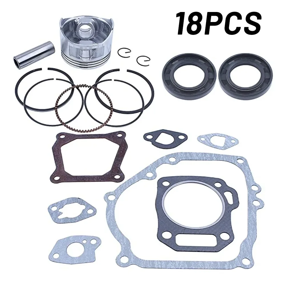 Accessories Rebuild Rings Set 68mm 18pcs GX200 168F 5.5/6.5HP Lawn Gasket Mower Oil Seal End Kit Lawn Mower Practical For Honda
Accessories Rebuild Rings Set 68mm 18pcs GX200 168F 5.5/6.5HP Lawn Gasket Mower Oil Seal End Kit Lawn Mower Practical For Honda