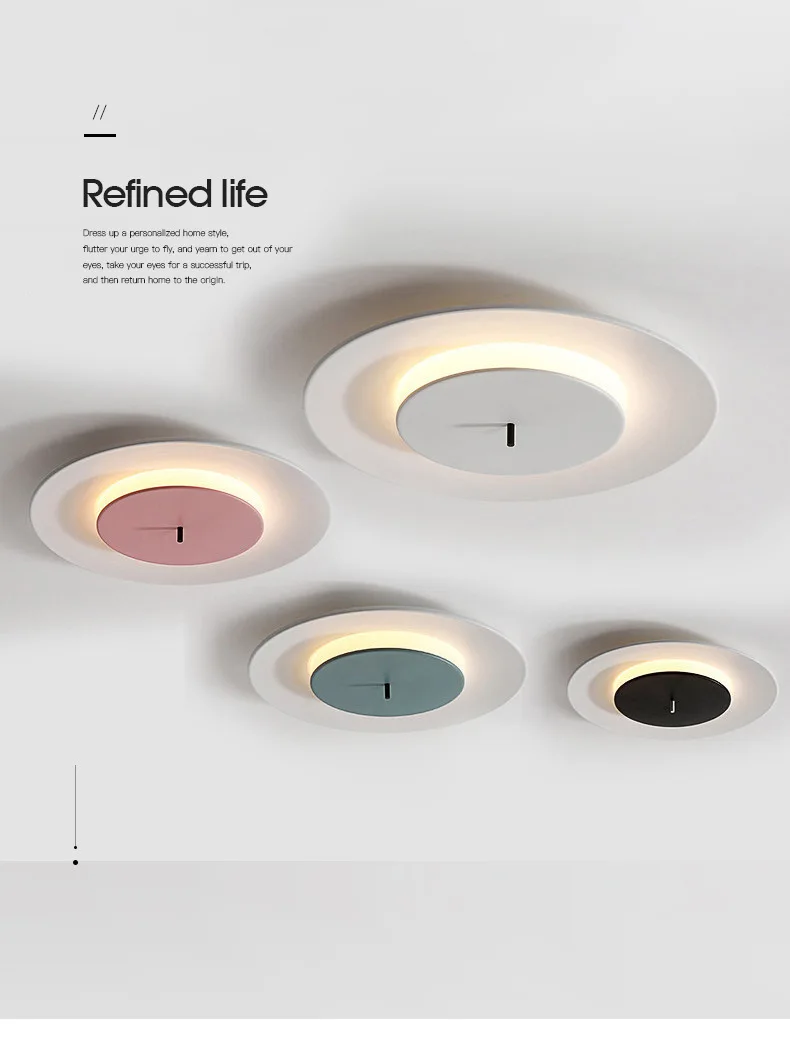 Modern Simple LED Ceiling Light Nordic Living Room Children Room Round Chandelier Lamp Bedroom Restaurant Indoor Decor Fixtures
Modern Simple LED Ceiling Light Nordic Living Room Children Room Round Chandelier Lamp Bedroom Restaurant Indoor Decor Fixtures