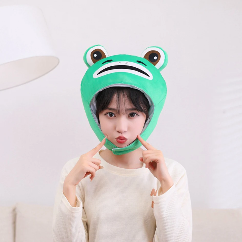 Kawaii шляпа лягушки для женщин забавные мультяшные плюшевые облегающие шапки головной убор для мужчин Симпатичные аксессуары для фестиваля косплея фото
Kawaii шляпа лягушки для женщин забавные мультяшные плюшевые облегающие шапки головной убор для мужчин Симпатичные аксессуары для фестиваля косплея фото