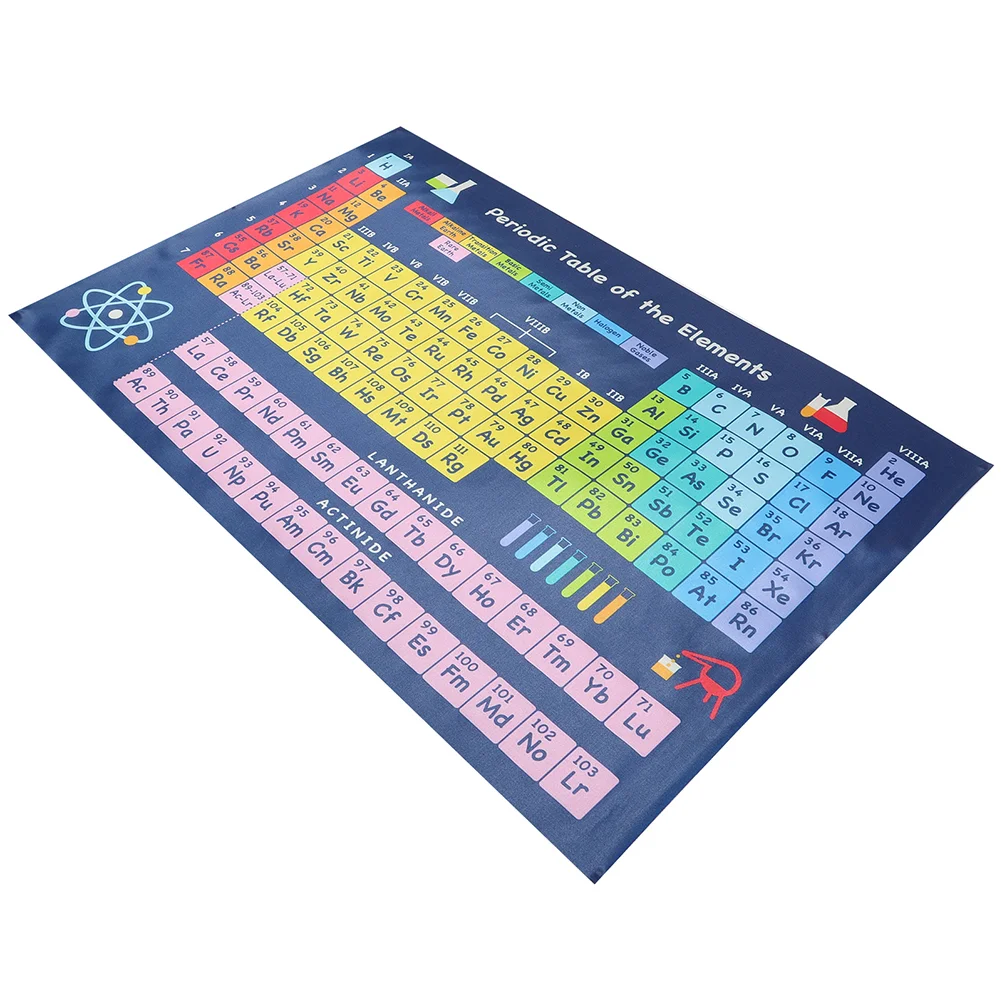 

Chemical Periodic Table Decor Classroom Chemistry Poster Wall Science Posters Teaching Elements Chart Silk Cloth Student of