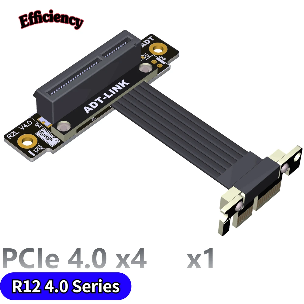 

PCI-E X4 4.0 Extension Cable Adapter X1 Supports Network Card Hard Disk Card Acquisition Card USB Card PCIe 4.0 X1 Gen4 16G/bps