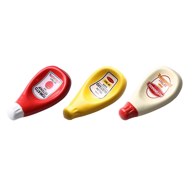 3 Pcs Ceramic Extruded Tomato Sauce Bottle Shape Dish Soy Sauce Plate Ketchup Mayonnaise Mustard Seasoning Dish
3 Pcs Ceramic Extruded Tomato Sauce Bottle Shape Dish Soy Sauce Plate Ketchup Mayonnaise Mustard Seasoning Dish