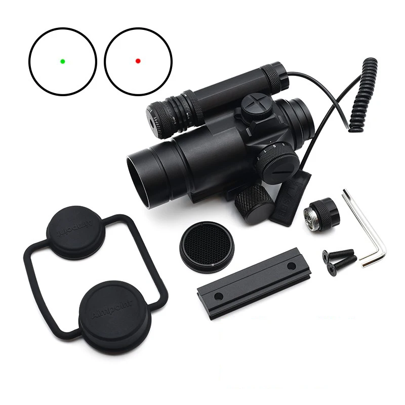 Tactical M4 Red Dot Sight Scope and Green Dot Sight Reflex Replica 2MOA Reticle Full Original Markings for Airsoft Hunting 21mm
Tactical M4 Red Dot Sight Scope and Green Dot Sight Reflex Replica 2MOA Reticle Full Original Markings for Airsoft Hunting 21mm