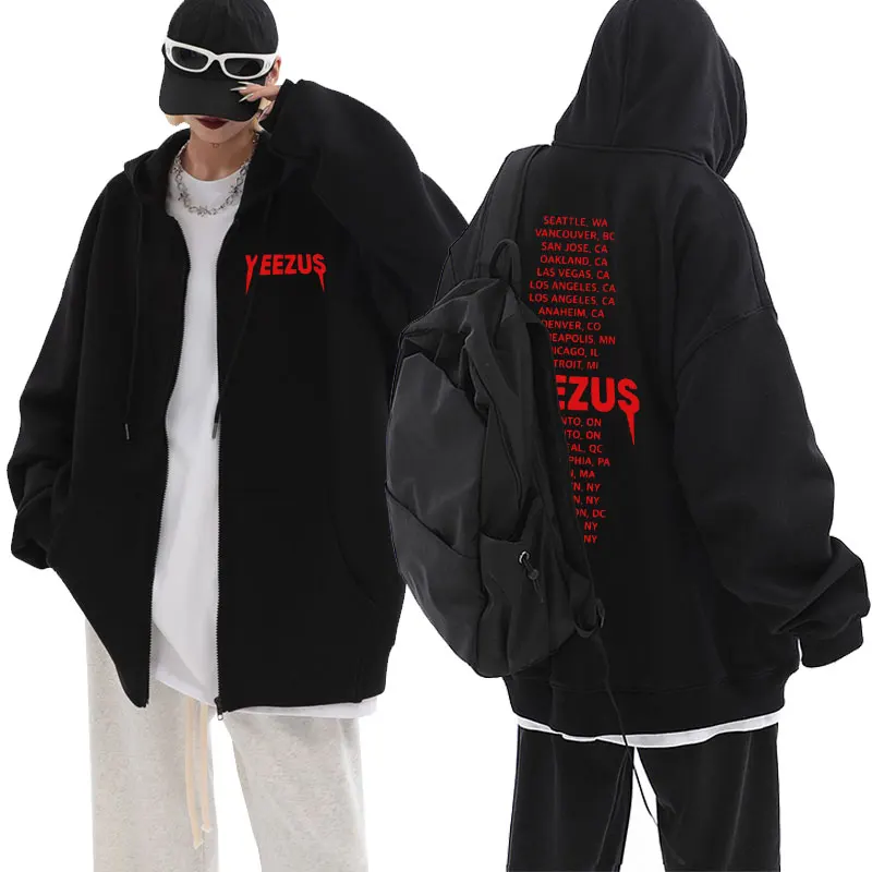 Rapper Kanye West God Wath's You Music Album Graphics Zipper Hoodie Men Hip Hop Vintage Zip Up Jacket Men's Oversized Sweatshirt
Rapper Kanye West God Wath's You Music Album Graphics Zipper Hoodie Men Hip Hop Vintage Zip Up Jacket Men's Oversized Sweatshirt