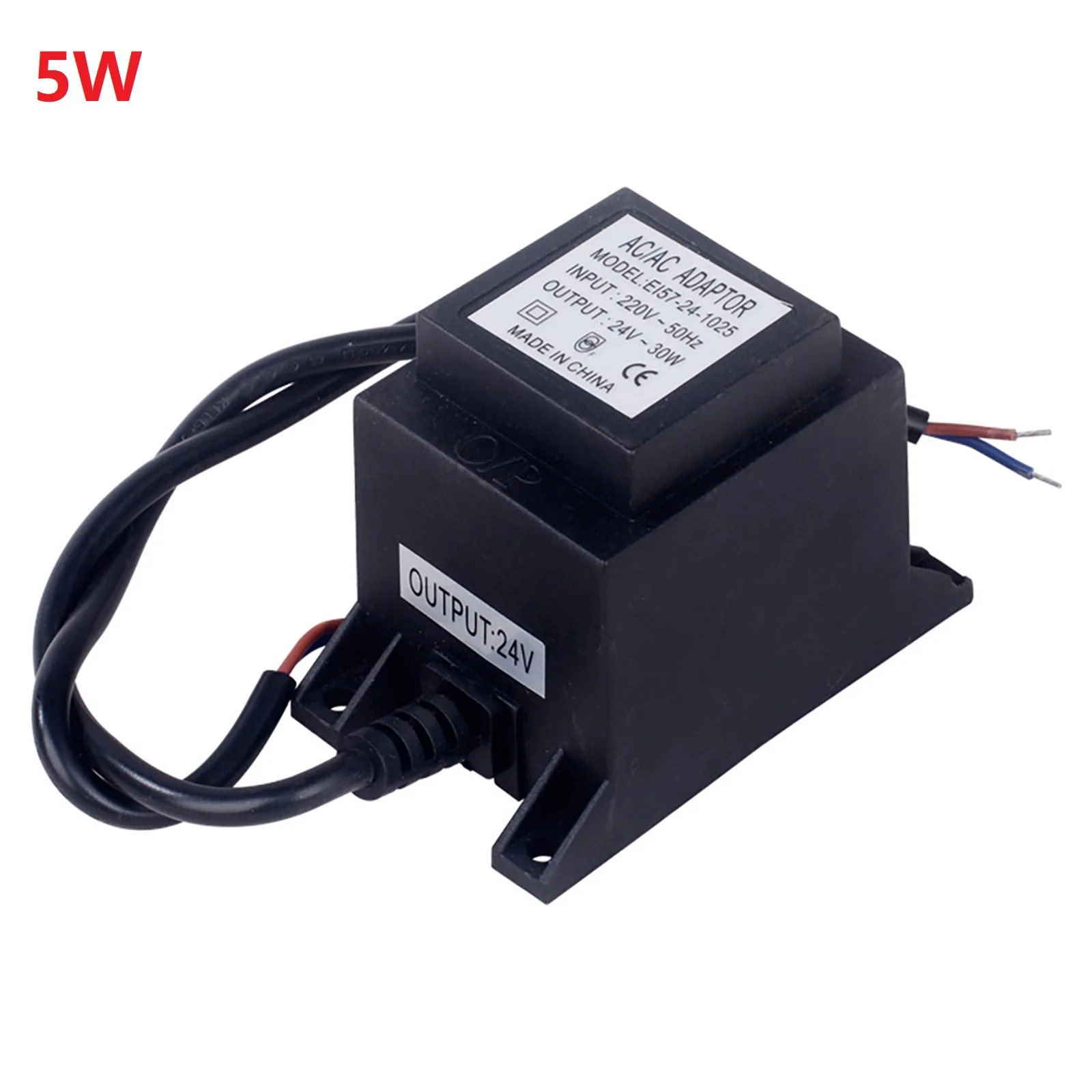 Fully Molded and Waterproof LED TransforFor mer 24V AC/AC Power Supply for Outdoor Lighting and LED Headlights
Fully Molded and Waterproof LED TransforFor mer 24V AC/AC Power Supply for Outdoor Lighting and LED Headlights