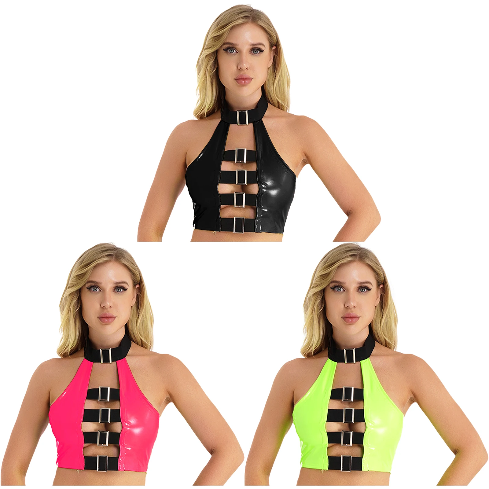 Женский ажурный укороченный топ из лакированной кожи, Холтер с открытой спиной и пряжкой, майка на бретелях вечерние ринки, клуба, музыки, фестиваля, топы
Женский ажурный укороченный топ из лакированной кожи, Холтер с открытой спиной и пряжкой, майка на бретелях вечерние ринки, клуба, музыки, фестиваля, топы
