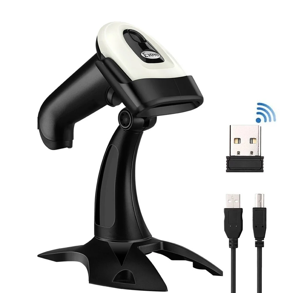 New Wireless 2D Barcode Scanner with Adjustable Stand Bluetooth 2.4G Wireless USB Wired Handheld Barcode Reader 1D QR Scanner
New Wireless 2D Barcode Scanner with Adjustable Stand Bluetooth 2.4G Wireless USB Wired Handheld Barcode Reader 1D QR Scanner