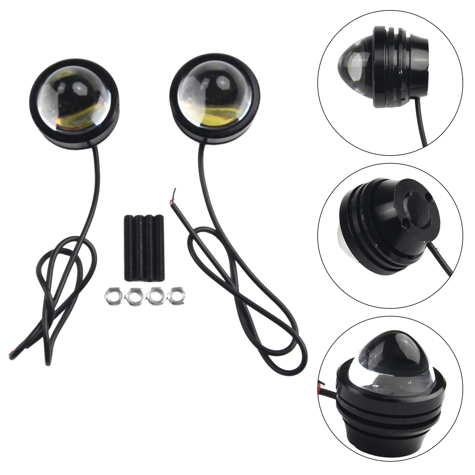 2Pcs 12V-24V Brand New Car Daytime Fog Lights White High Power LED Projection Lights Universal Durable Car Accessories
2Pcs 12V-24V Brand New Car Daytime Fog Lights White High Power LED Projection Lights Universal Durable Car Accessories