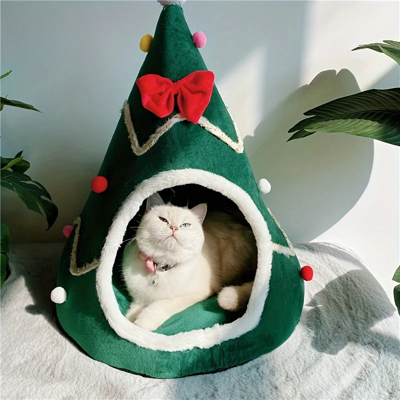 Christmas Cat House Winter Warm Cat Nest Removable Washable Cat Bed Semi-enclosed Cat Tent
Christmas Cat House Winter Warm Cat Nest Removable Washable Cat Bed Semi-enclosed Cat Tent