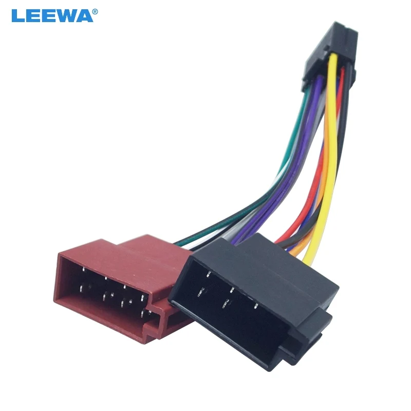 

Автомобильный стерео-радиоприемник LEEWA, 16-Pin PI100 ISO, жгут проводов, адаптер для keywood 2003-on Audio, 2-головочный провод для динамика, соединительный кабель