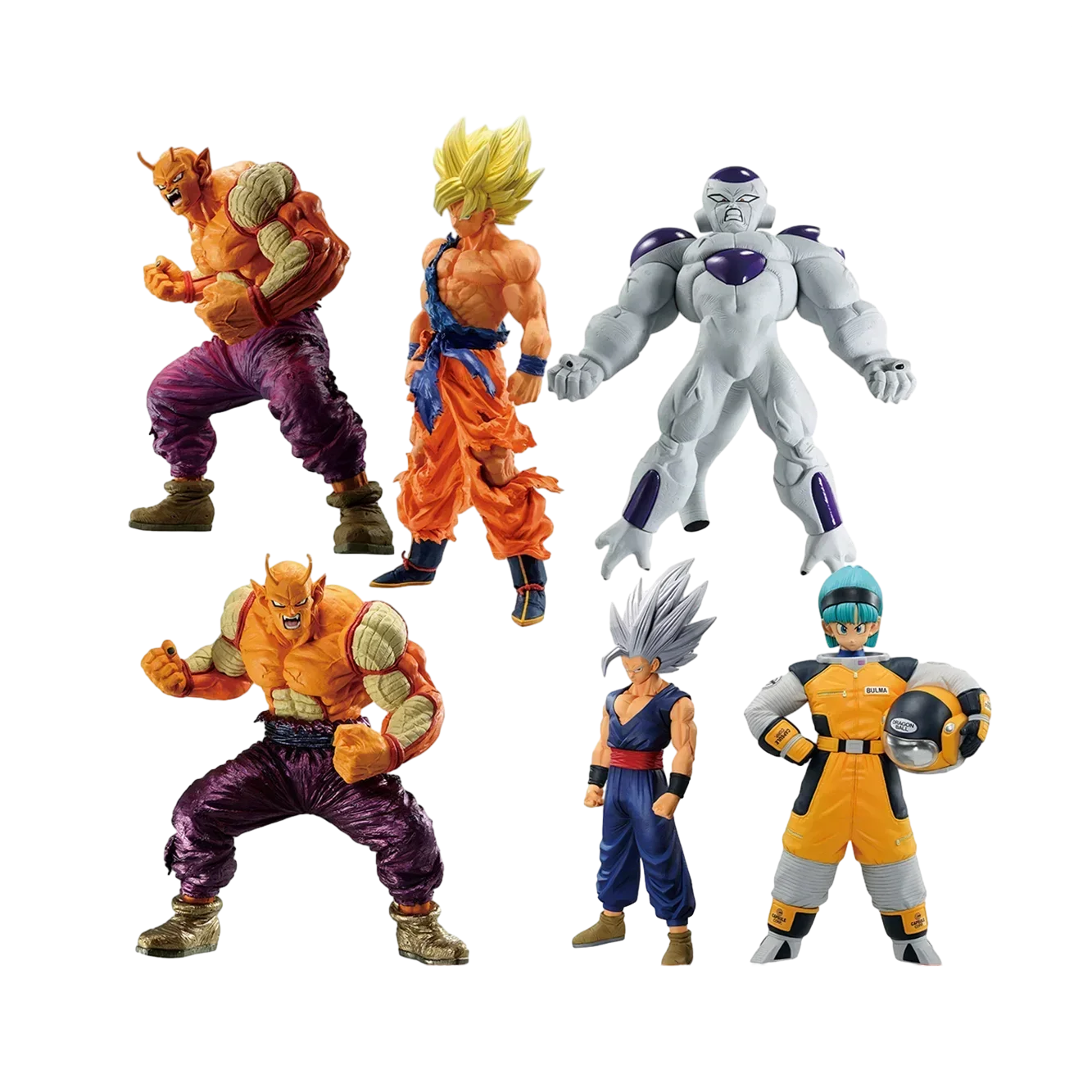 

Bandai Spirits Ichiban Kuji The Fates Brave Dragon Ball Son Gokuu Son Gohan Orange Piccolo Frieza Bulma Model Toys Anime Figure