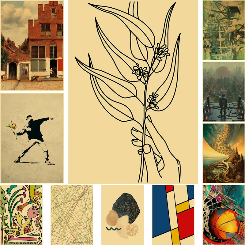 Vintage Kraft Paper Contemporary Art Poster Modern Paintings Home Decoration Accessories Wall Decor Print Decorative Picture
Vintage Kraft Paper Contemporary Art Poster Modern Paintings Home Decoration Accessories Wall Decor Print Decorative Picture