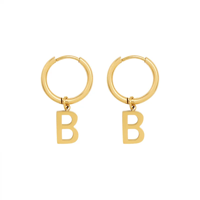 Trendy Letter B Stud Earrings for Women Simple Gold Color Stainless Steel Men Jewellery Pendientes Aretes Para Mujeres 2023
Trendy Letter B Stud Earrings for Women Simple Gold Color Stainless Steel Men Jewellery Pendientes Aretes Para Mujeres 2023
